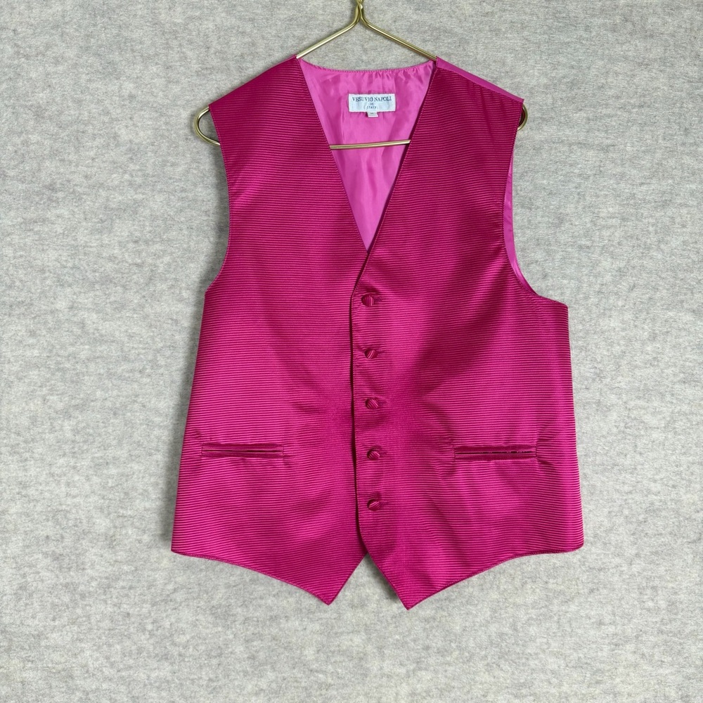Vesuvius Napoli Men's Pink Vest - Size Medium